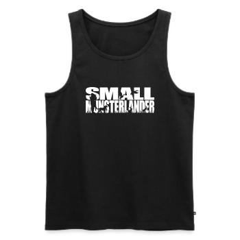 SMALL MUNSTERLANDER Jagdhund Wilsigns Jagdhunde - Männer Premium Bio Tank Top - Schwarz - Vorne - AI Model Male 178 light (178cm)
