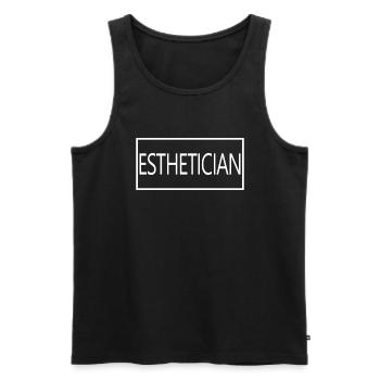 Esthetician Proud Graduated Esthetician Gift - Men's Premium Organic Tank Top - black - Front - Michal (187cm)