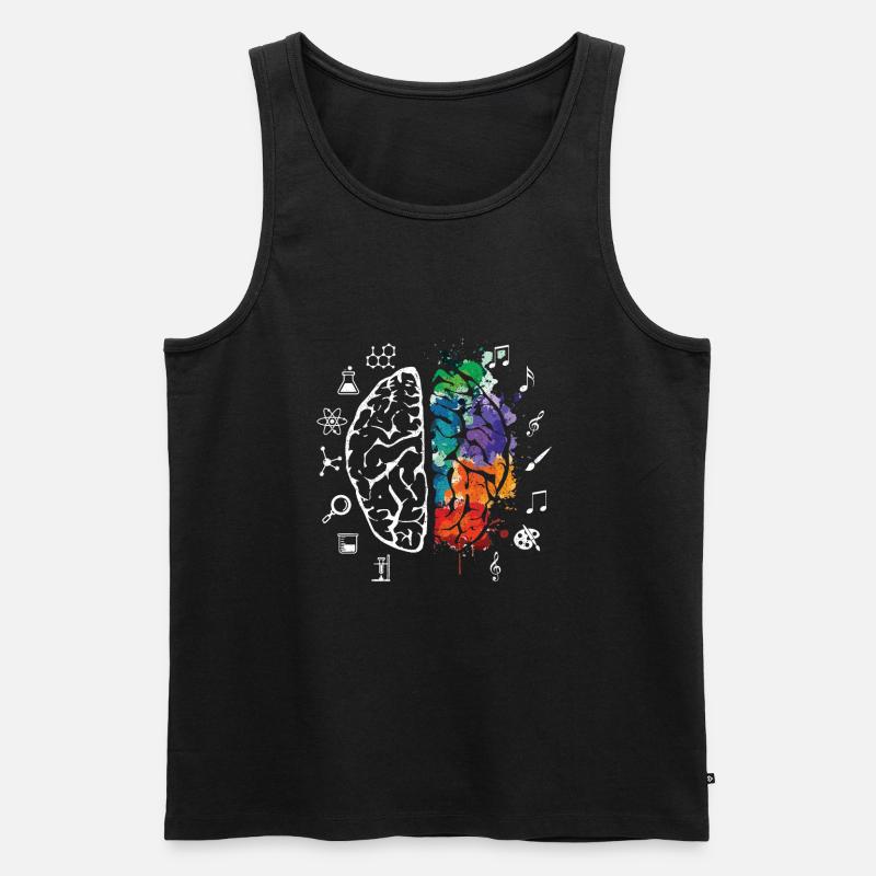 Kunst & Wissenschaft - Männer Premium Bio Tank Top - Schwarz