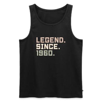 Legenden wurden im 1960 geboren Geschenkideen 1960 - Männer Premium Bio Tank Top - Schwarz - Vorne - Michal (187cm)