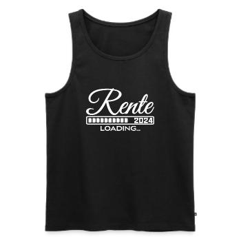 Rente 2024 Loading - Männer Premium Bio Tank Top - Schwarz - Vorne - Michal (187cm)