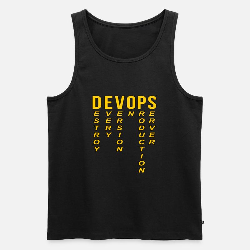 Devops Definition of Technical Computer - Men's Premium Organic Tank Top - black