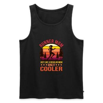 Runner Mom Definition Half Marathon Running Lover - Men's Premium Organic Tank Top - black - Front - Michal (187cm)