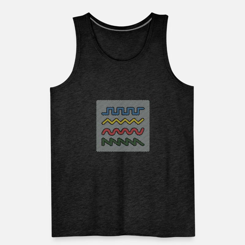 Synthesizer Waveforms Men's Premium Organic Tank Top