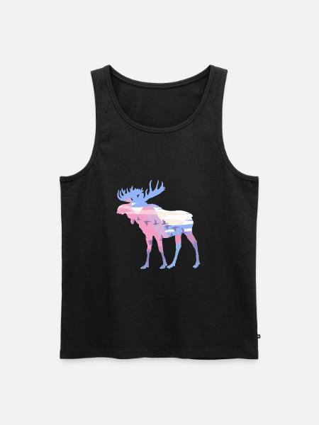 elk - Men's Premium Organic Tank Top - black