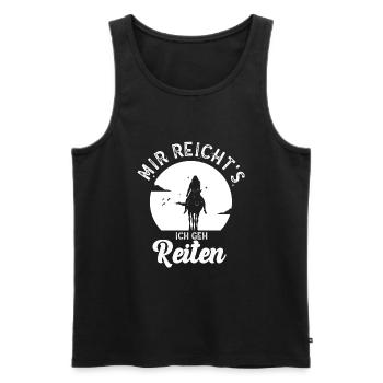 Mir Reichts Ich Geh Reiten Reiterinnen Reiterhof - Männer Premium Bio Tank Top - Schwarz - Vorne - Michal (187cm)