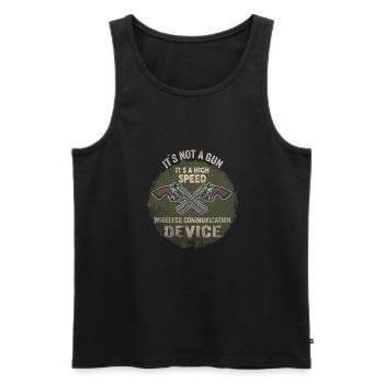 Its Not A Gun Meme Funny Its Not A Gun - Men's Premium Organic Tank Top - black - Front - AI Model Male 178 light (178cm)