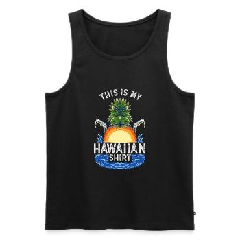 This Is My Hawaiian Palm Summer - Men's Premium Organic Tank Top - black - Front - Michal (187cm)