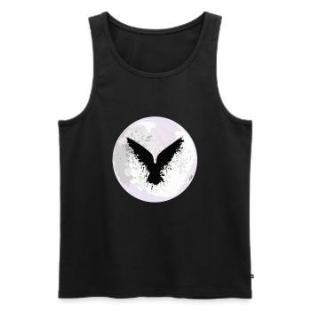 Beautiful Black Crow Raven Bird Watch. Birds Silho - Men's Premium Organic Tank Top - black - Front - Michal (187cm)