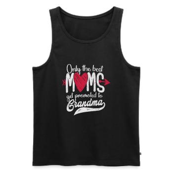 Seules les meilleures mamans sont promues à grand-mère - Débardeur bio Premium Homme - noir - Devant - Michal (187cm)