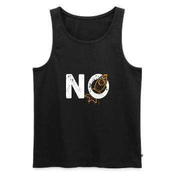 Anti-guerre Non à la guerre Choisissez le symbole de la paix mondiale - Débardeur bio Premium Homme - noir - Devant - AI Model Male 178 light (178cm)
