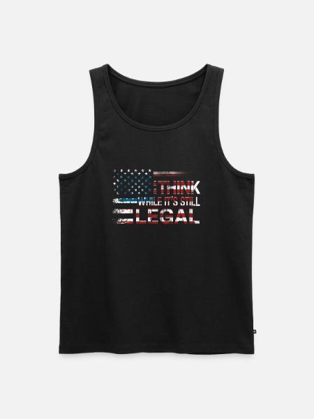 Think While Its Still Legal - Männer Premium Bio Tank Top - Schwarz