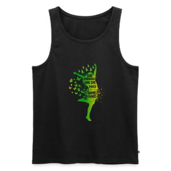 She Remembered Who She Was And The Game Changed - Men's Premium Organic Tank Top - black - Front - Michal (187cm)