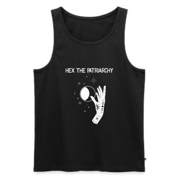 Hex The Patriarchy - Männer Premium Bio Tank Top - Schwarz - Vorne - AI Model Male 178 light (178cm)