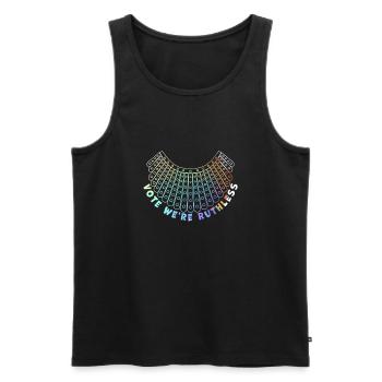 Women's Rights Vote We're Ruthless Human And Women - Men's Premium Organic Tank Top - black - Front - AI Model Male 178 light (178cm)