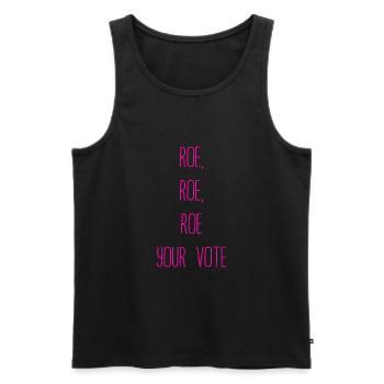 Roe Your Vote Pro-Choice Womens Feminist - Männer Premium Bio Tank Top - Schwarz - Vorne - AI Model Male 178 light (178cm)
