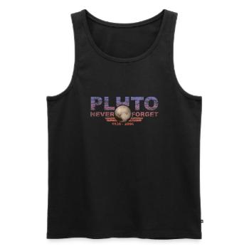 N’oubliez jamais Pluto Design Retro Style Funny Space - Débardeur bio Premium Homme - noir - Devant - Michal (187cm)