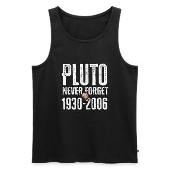 N’oubliez jamais Pluto Design Retro Style Funny Space - Débardeur bio Premium Homme - noir - Devant - Michal (187cm)