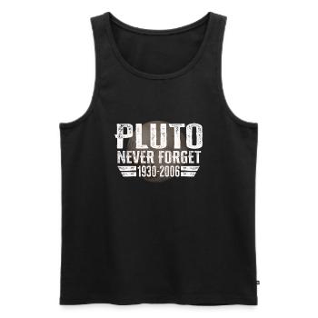 N’oubliez jamais Pluto Design Retro Style Funny Space - Débardeur bio Premium Homme - noir - Devant - Michal (187cm)