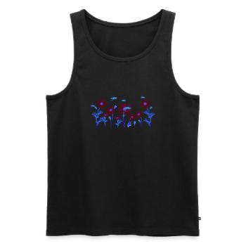 Marguerites Daisy Summer Daisies Flower Garden - Männer Premium Bio Tank Top - Schwarz - Vorne - AI Model Male 178 light (178cm)