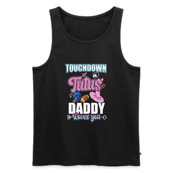 Touchdown or Tutus Daddy Loves You - Men's Premium Organic Tank Top - black - Front - AI Model Male 178 light (178cm)
