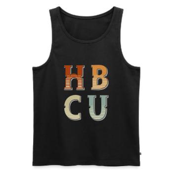 Historical Black College University - Men's Premium Organic Tank Top - black - Front - Michal (187cm)