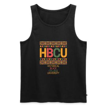 Historical Black College University - Männer Premium Bio Tank Top - Schwarz - Vorne - AI Model Male 178 light (178cm)