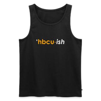 Université historique Black College - Débardeur bio Premium Homme - noir - Devant - Michal (187cm)