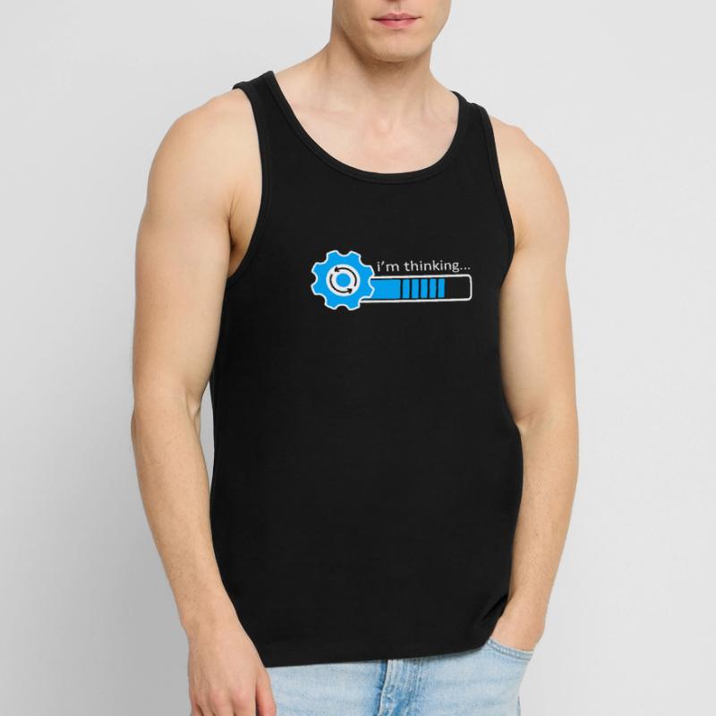 I'm Thinking Stand By, I'm Processing This Men's Premium Organic Tank Top