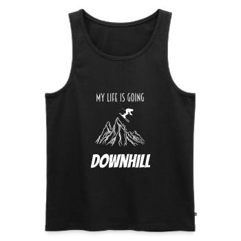ski - Débardeur bio Premium Homme - noir - Devant - Michal (187cm)