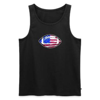 MEIN PERFECDT TAG 1. AUFWACHEN 2. VIDEOSPIELE SPIELEN - Männer Premium Bio Tank Top - Schwarz - Vorne - Michal (187cm)