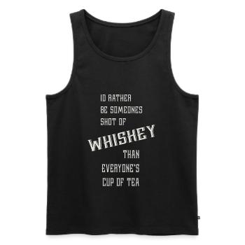 Shot of Whisky - Débardeur bio Premium Homme - noir - Devant - AI Model Male 178 light (178cm)