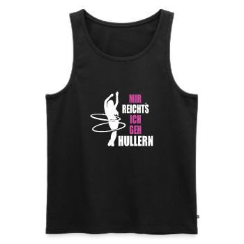 Hulahoop Mir Reichts ich geh Hullern - Männer Premium Bio Tank Top - Schwarz - Vorne - Michal (187cm)