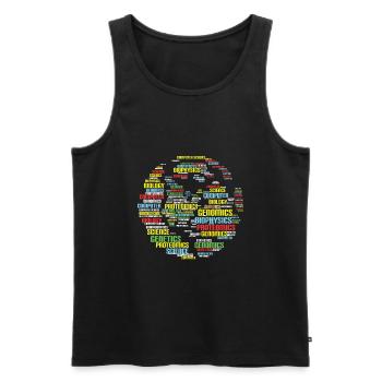 Funny Biology Bioinformatics Science | Gift | - Männer Premium Bio Tank Top - Schwarz - Vorne - Michal (187cm)