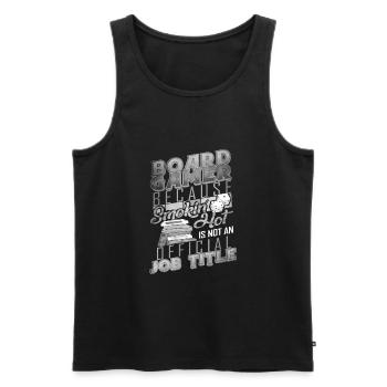 Board Gamer Because Smokin Hot is Not an Official - Men's Premium Organic Tank Top - black - Front - Michal (187cm)