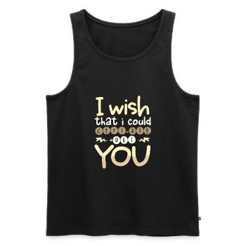 Sarkastische Wünsche, ich könnte CTRL ALT DEL YOU Sarkasmus - Männer Premium Bio Tank Top - Schwarz - Vorne - AI Model Male 178 light (178cm)