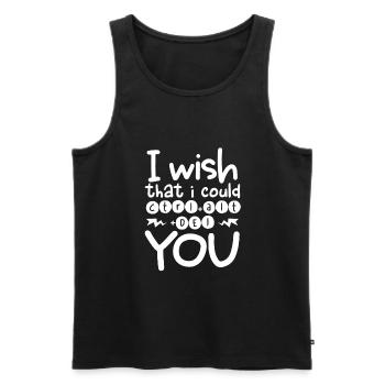 Sarkastisches Geschenk wünschte, ich könnte CTRL ALT DEL YOU - Männer Premium Bio Tank Top - Schwarz - Vorne - AI Model Male 178 light (178cm)