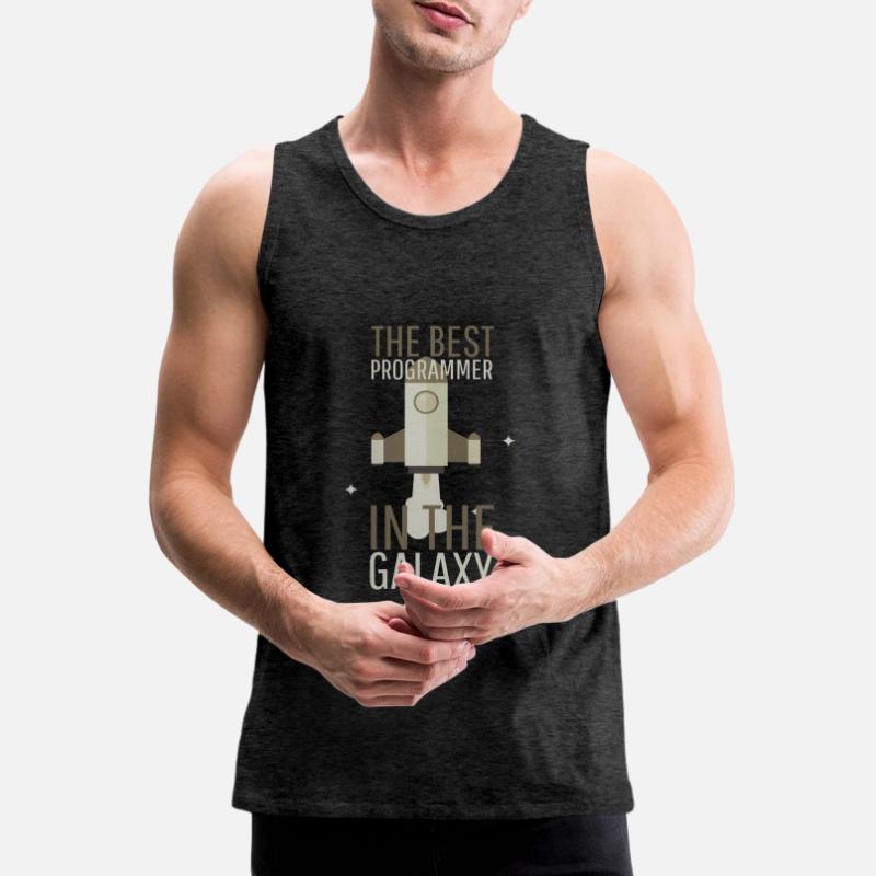 Programmierer Humor Bester Programmierer in der Galaxie Männer Premium Bio Tank Top