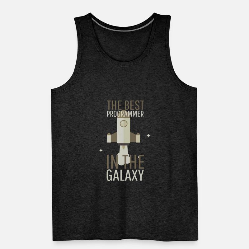 Programmierer Humor Bester Programmierer in der Galaxie Männer Premium Bio Tank Top