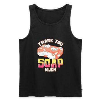 Seifenherstellung Humor Danke Seife Viel Seifenmacher - Männer Premium Bio Tank Top - Schwarz - Vorne - Michal (187cm)