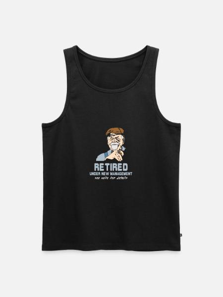 Pensioneret under Ny Management Wife Gift - Herre Premium økologisk tanktop - sort