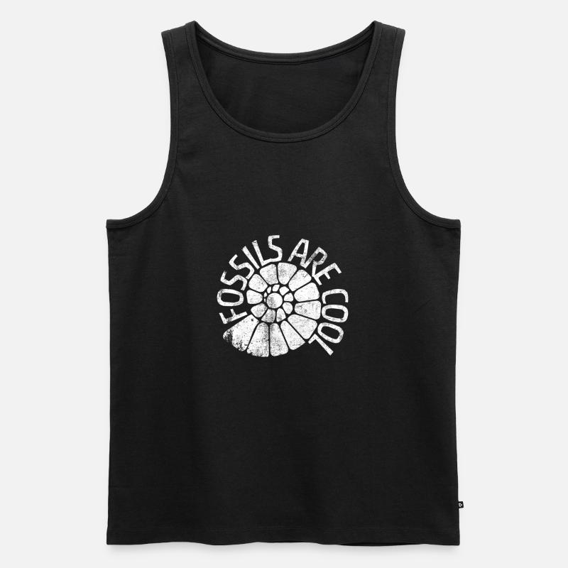 Fossils Are Cool - Ekologiczny tank top męski Premium - czarny