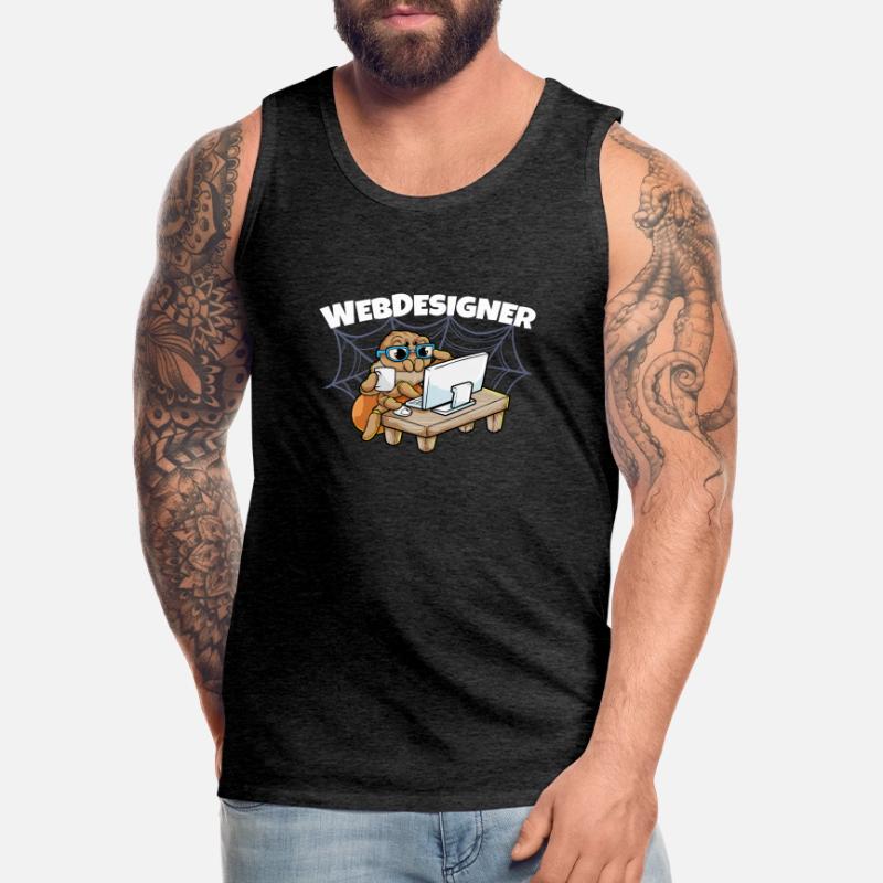 Webdesign Spider Programming Programmer IT Männer Premium Bio Tank Top