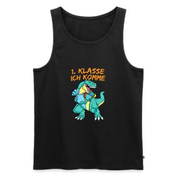 Lustige Geschenke Erste Klasse Einschulung - Männer Premium Bio Tank Top - Schwarz - Vorne - Michal (187cm)