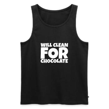 Cleaner Janitor Housekeeper Chocolate Lover Gift - Débardeur bio Premium Homme - noir - Devant - Michal (187cm)