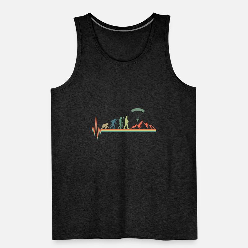 Evolution Paragleiter Geschenk Männer Premium Bio Tank Top