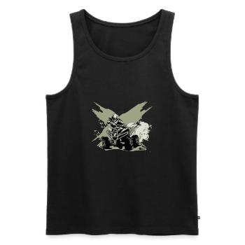 ATV Quad Driver Quad Biker Offroad Gift - Men's Premium Organic Tank Top - black - Front - AI Model Male 178 light (178cm)