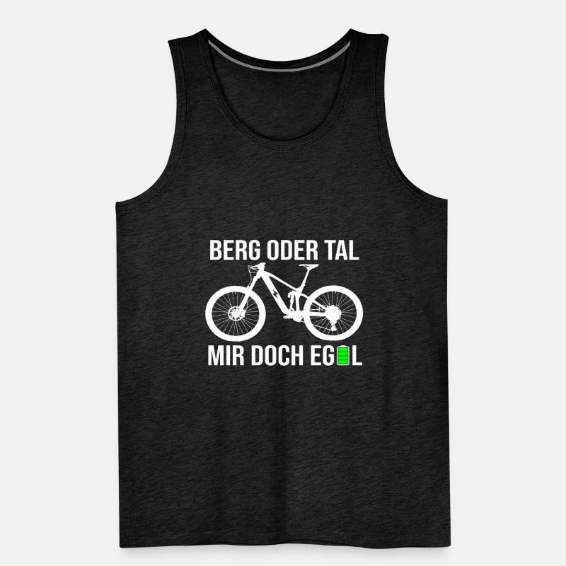 Berg oder Tal Mir Doch Egal E-bike Elektrofahrrad Männer Premium Bio Tank Top
