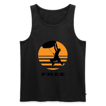 climbing - Männer Premium Bio Tank Top - Schwarz - Vorne - Michal (187cm)