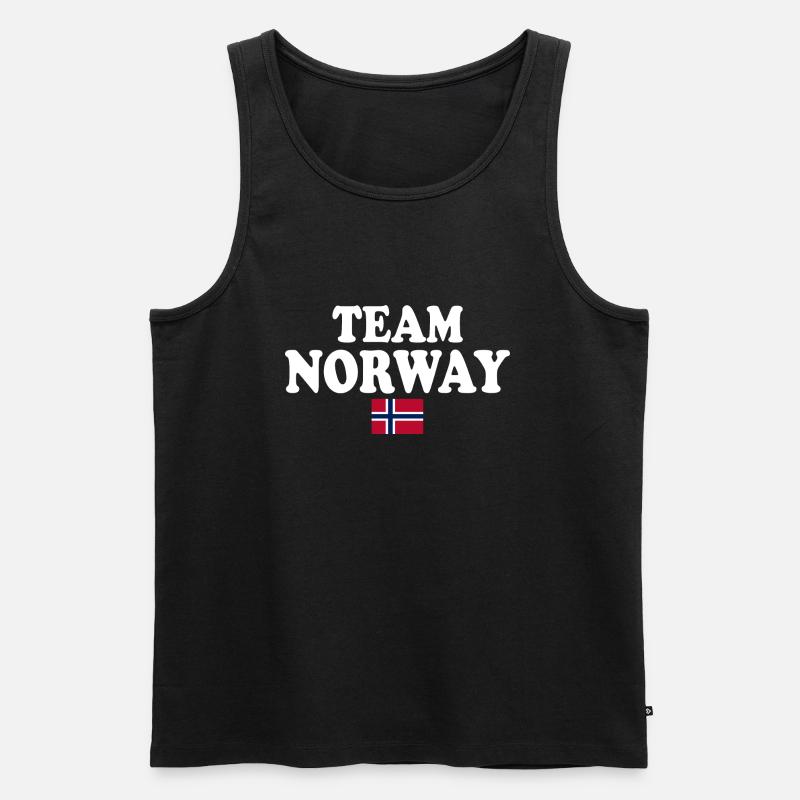 Team norway - Männer Premium Bio Tank Top - Schwarz